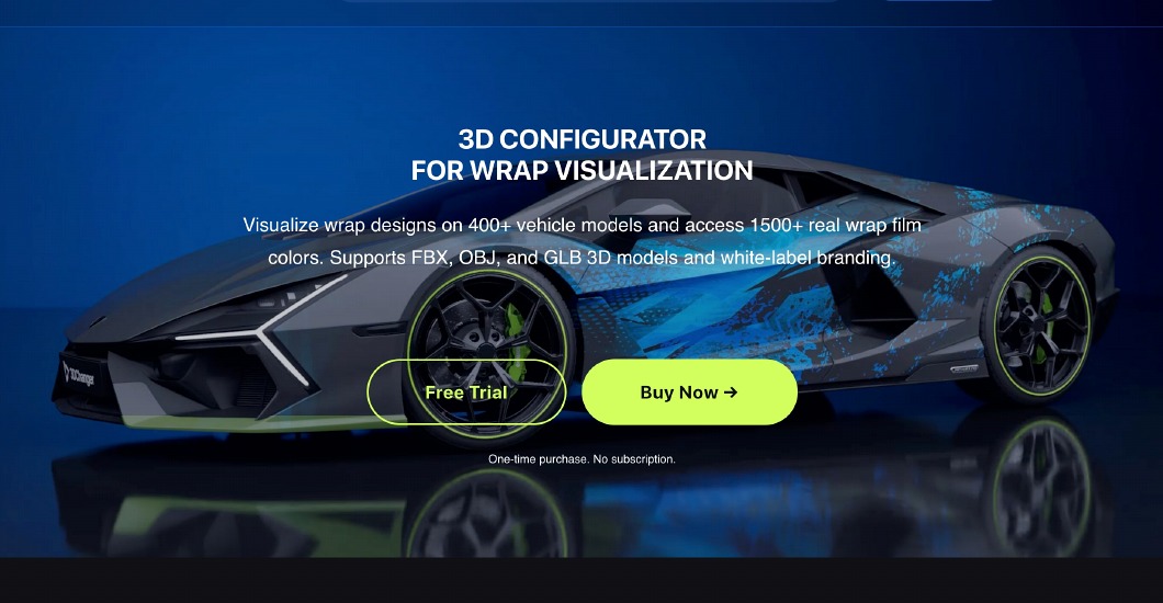 3D Changer hero visual